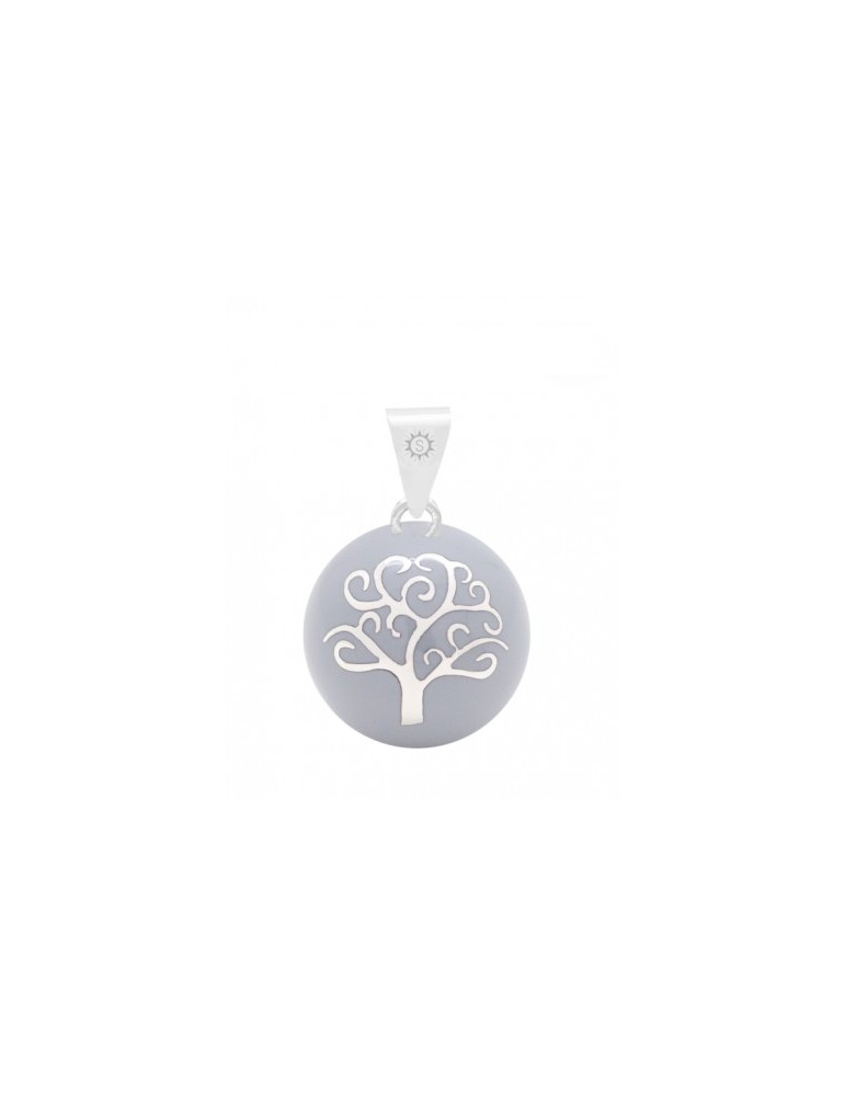 Bola Arbre de Vie couleur gris - Bijoux fantaisie chez Loona Voiron et Grenoble