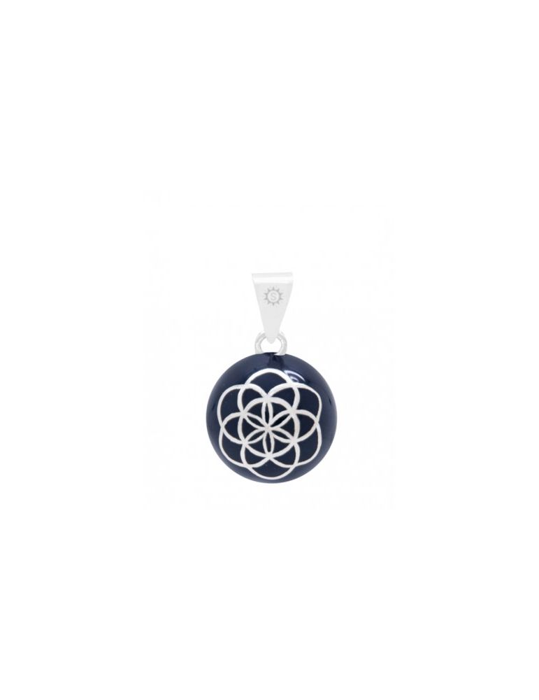Bola Fleur de Vie - Bleu - Bijoux fantaisie chez Loona Voiron et Grenoble