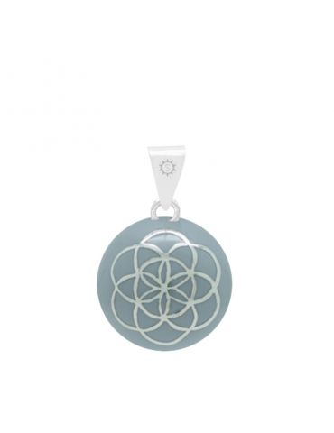 Bola Fleur de Vie - Jade - Bijoux fantaisie chez Loona Voiron et Grenoble