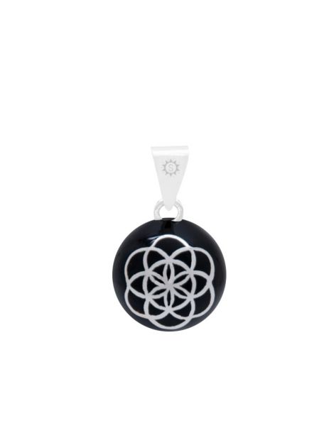 Bola Fleur de Vie -noir - Bijoux fantaisie chez Loona Voiron et Grenoble