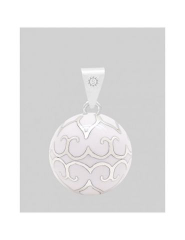 Bola Glamour -Blanc - Bijoux fantaisie chez Loona Voiron et Grenoble