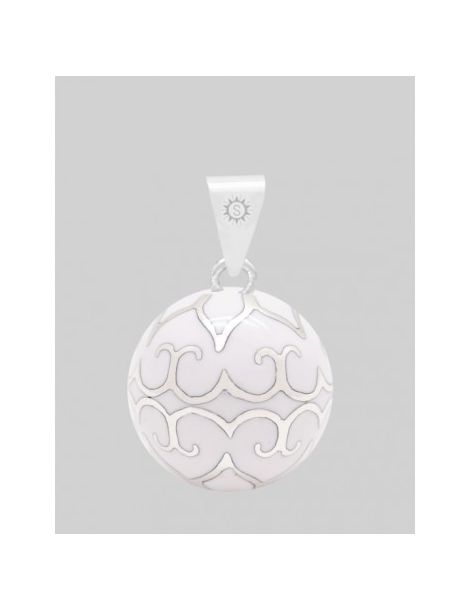 Bola Glamour -Blanc - Bijoux fantaisie chez Loona Voiron et Grenoble