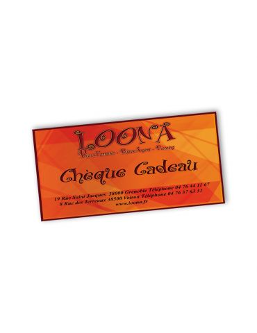 Carte cadeau - Loona vos bijouteries fantaisies à Voiron et Grenoble